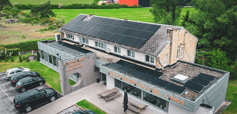 Installations photovolataïques Restaurant chinois et japonais Les faveurs du ciel par MDélec